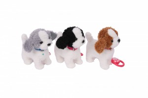 Peluche perrito correa por mayor