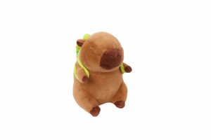 Peluche capibara con mochila por mayor