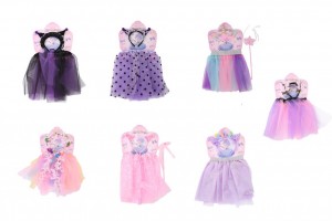 Pollera con vincha accesorios princesa por mayor